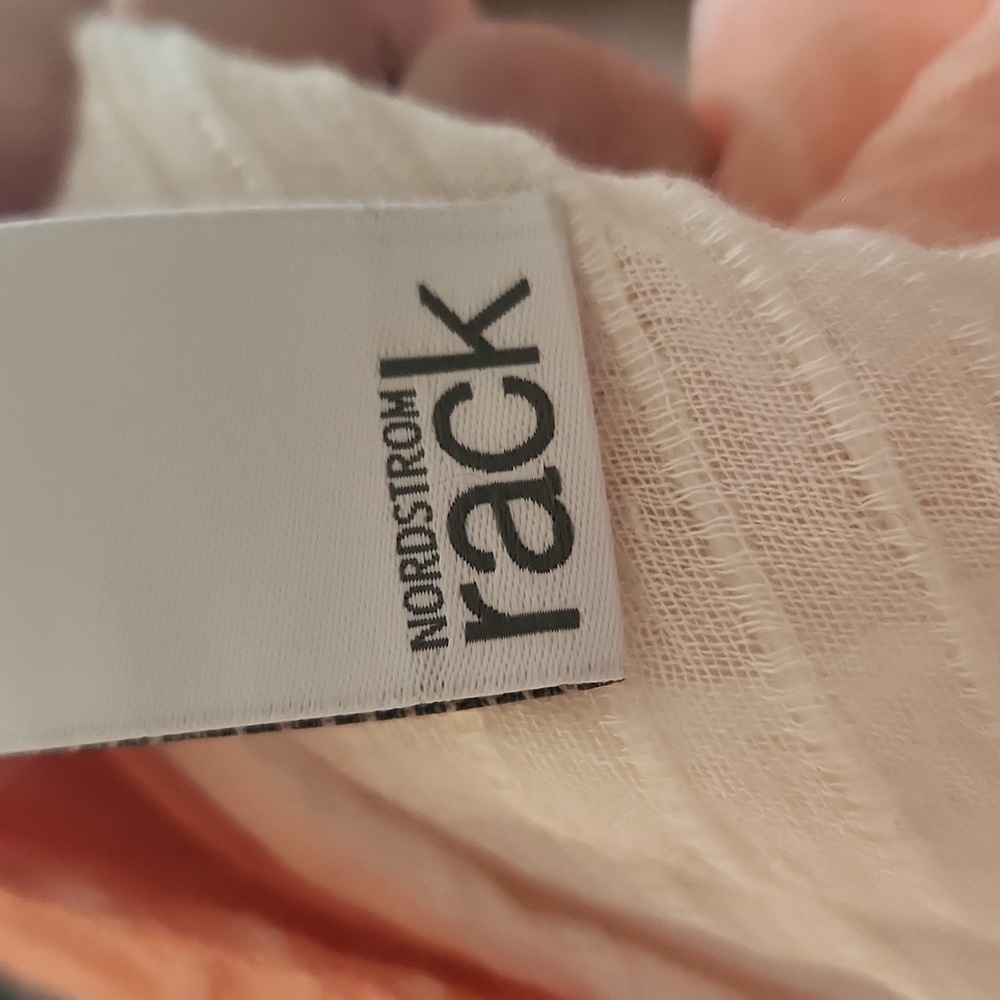 Straw Hat, Coverup/scarf, NWT, Nordstrom Rack, Orange, white Bundle - Picture 7 of 12